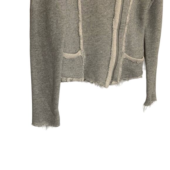 Lucky Lotus x Lucky Brand Grey Raw Hem Jacket M - Picture 4 of 10